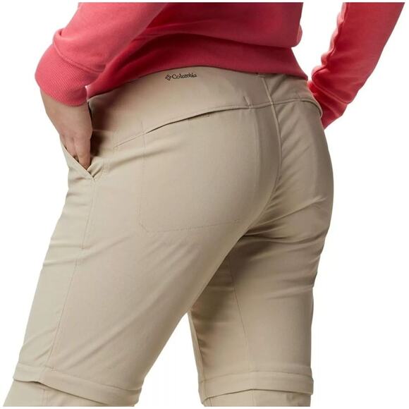 Columbia Saturday Trail II Hiking Convertible Pants Womens Sz 16 Tan Omni-Shield - Picture 12 of 16
